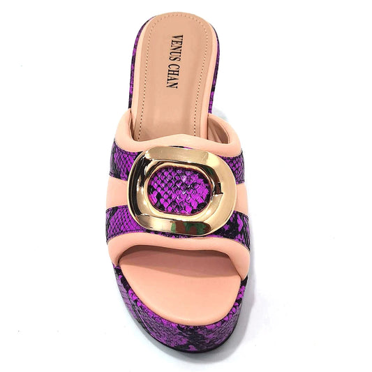 Retro Design!Three-Piece Set Peach Color Patent Leather Bag With Ribbon For Women, Classic High-Heeled Shoes