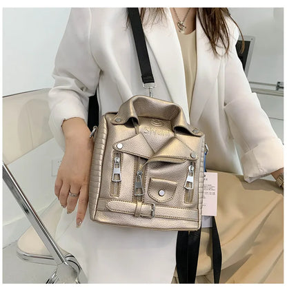 Hip hop Jacket Design Shoulder Bag Clothes Shape Women Handbag Fashion Brand  Lady Crossbody Bag Luxury Designer Travel Backpack