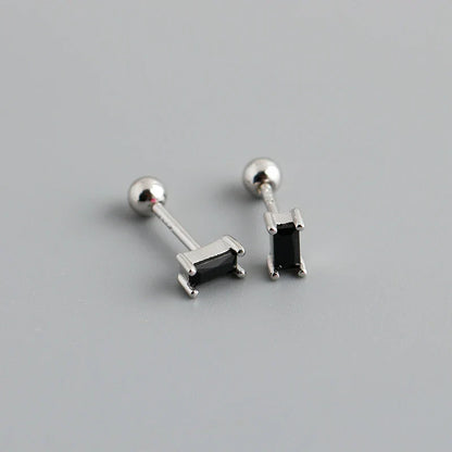 925 Sterling Silver Fashion Korean Petal Screw Bead Stud Earrings for Women Charm Ear Bone Piercing Jewelry Accessories