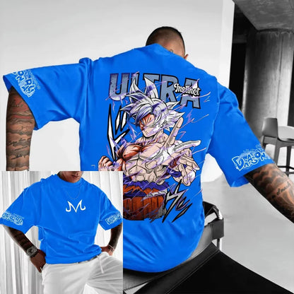 Printed T-shirt Men's 2025 Autumn/Winter New Japanese Harajuku Loose Parent Child Short Sleeve Top