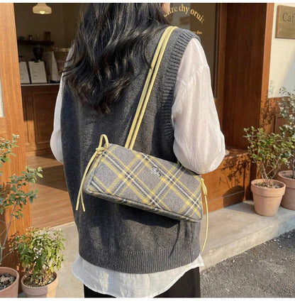 New Retro American Style Crossbody Bag Women's Handbag Fashionable Handheld Bag Casual Single Shoulder Bag Simple Style Handbag