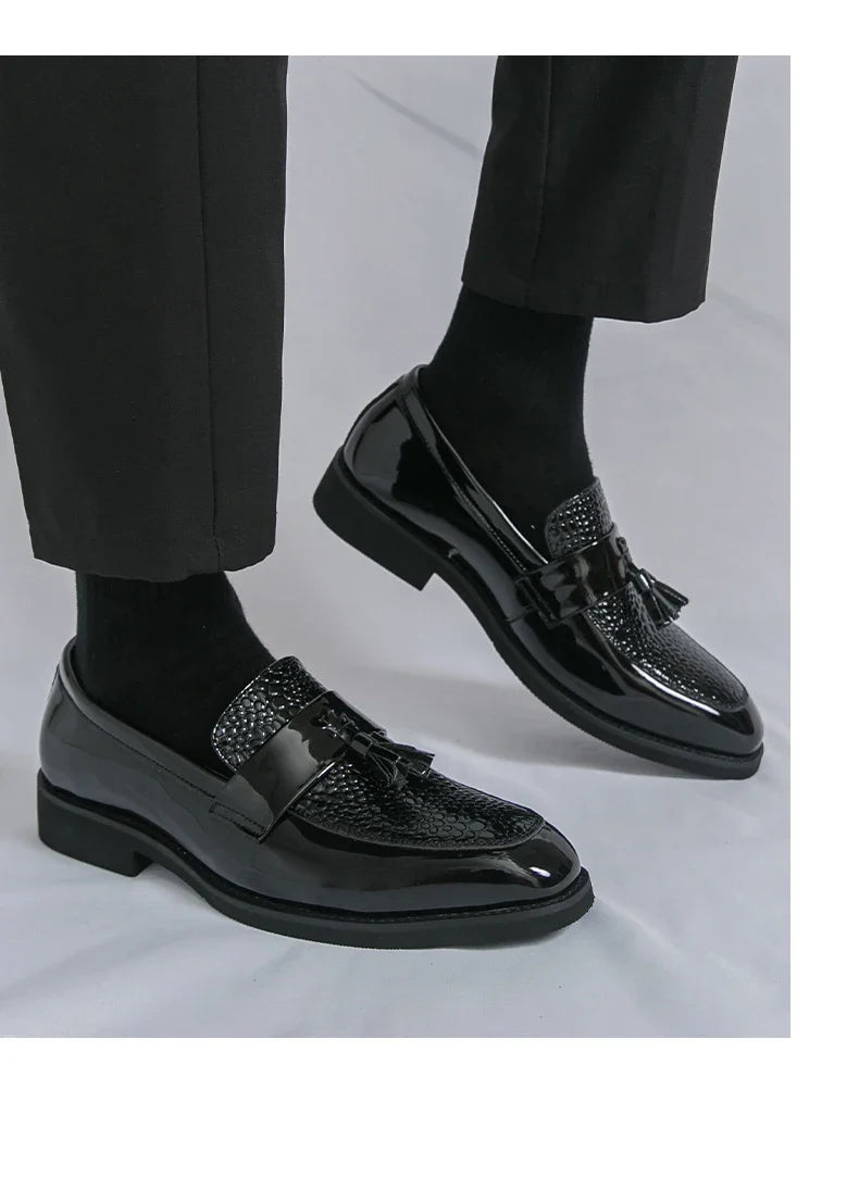 Classic Social Formal Leather Shoes Men Party Leather Casual Business Shoes Men Leather Loafers High Quality Men's Dress Shoes