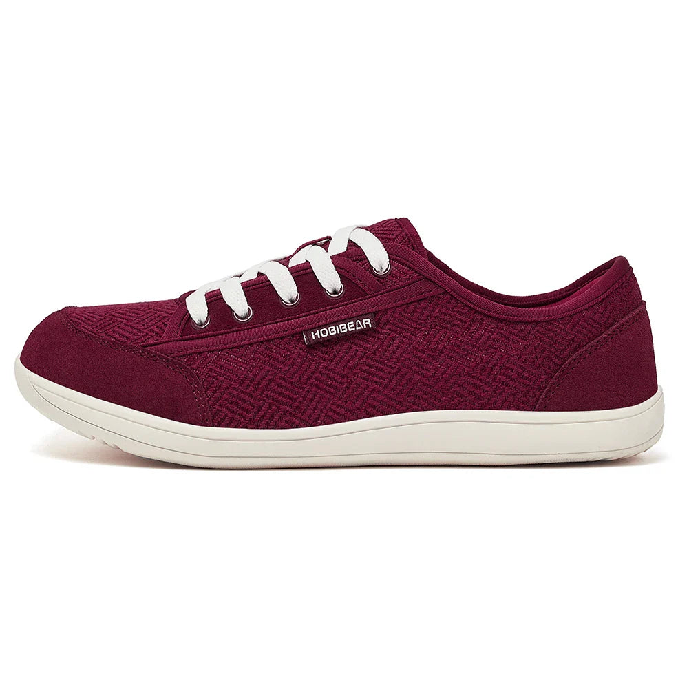 Barefoot Shoes Mens Womens | Zero Drop | Wide Toe | Minimalist Cowhide Leather Lace Up Fashion Sneakers