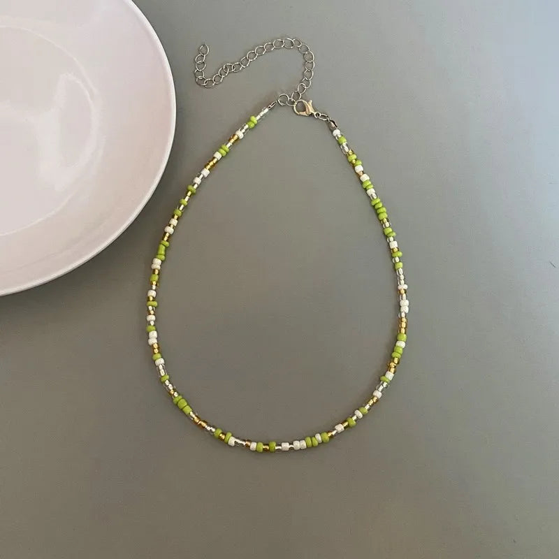 Choker Chain Fashion  Charm Collar Colorful Handmade Colar Collar Necklace Jewelry Femme