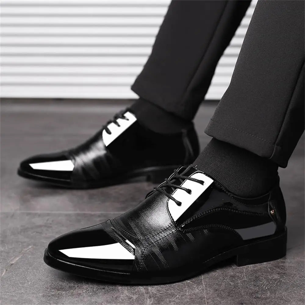 Men's Dress Shoes Formal Suit Tuxedo Lace-Up Oxford Shoe For Business Breathable Casual Shoe For Men