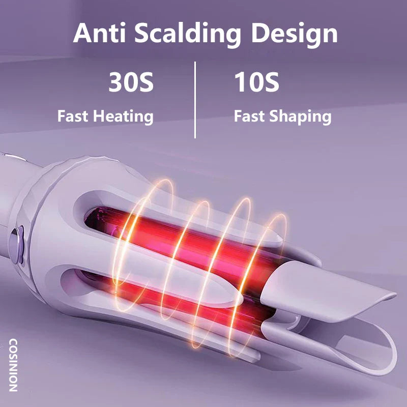 3 IN 1 Negative Ions 28mm & 32mm Roll Automatic Hair Curler Heating Straight Hair Comb Electric Ceramic Curling Iron Hair Stick