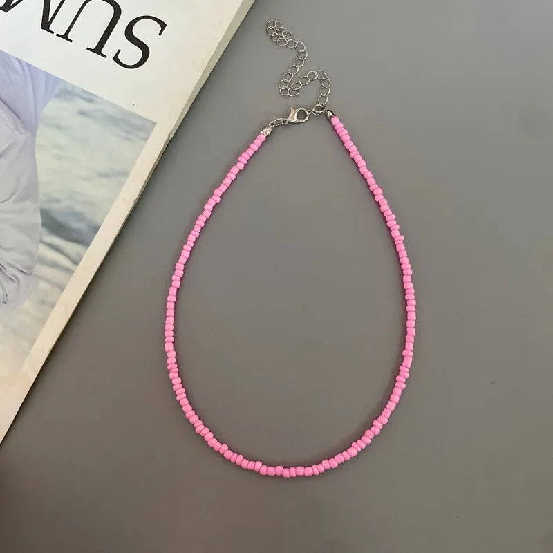 Choker Chain Fashion  Charm Collar Colorful Handmade Colar Collar Necklace Jewelry Femme