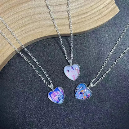 Heart Necklace - Rumi Zoey Mira Anime Film Alloy Jewelry Pendant for Fans Gifts