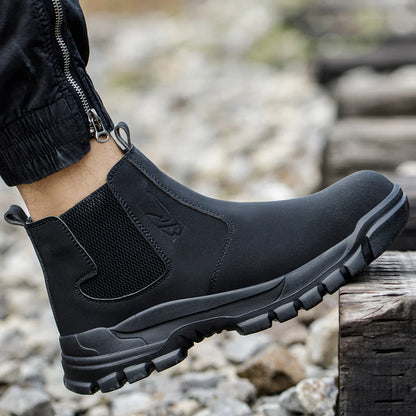 Waterproof Safety Shoes for Men Steel Toe Work Shoes Puncture Proof Work Sneaker Male Work Light Security Construction Boots