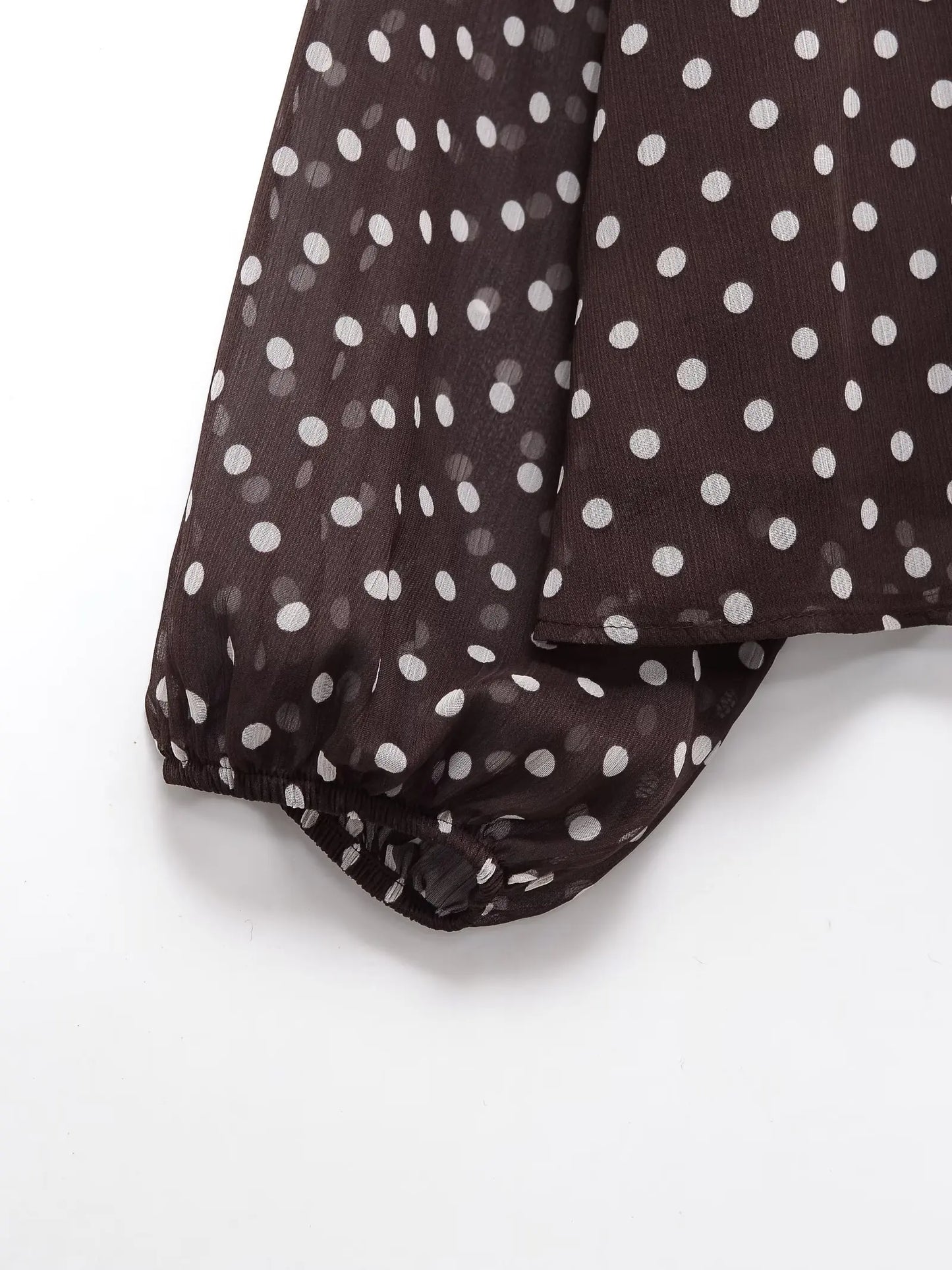 Polka Dot Printed Women Shirt 2026 Spring New Bow Tied Blouse Woman Tops Lady Ruffles Long Sleeve Loose Elegant Blouses Top ﻿