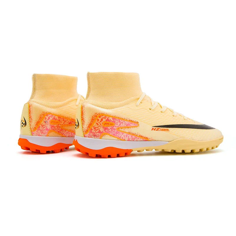Kids Soccer Cleats for Boys and Girls Youth High-top Football Shoes Outdoor Athletic Turf Soccer Shoes