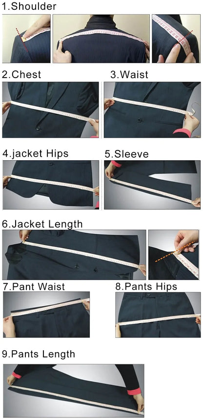 Men's black 3-piece slim fit elegant formal casual 3-piece set jacket vest pants business wedding dance regular sports jacket