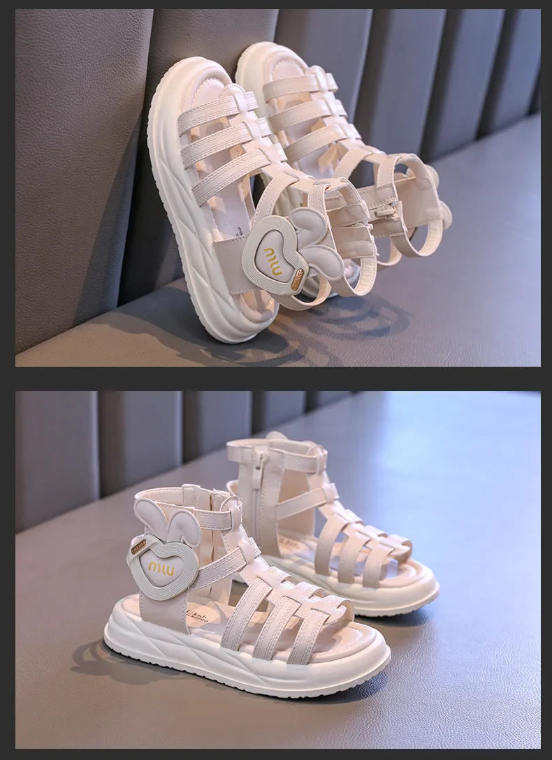 2026 Fashion Kids Sandals Children's Design Hollow-out Multicolor Sport Sandals Soft Flat Strappy Sandals Girls Cute Beach Shoes