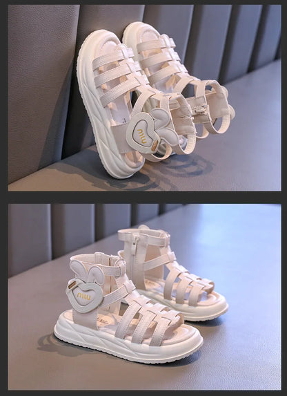 2026 Fashion Kids Sandals Children's Design Hollow-out Multicolor Sport Sandals Soft Flat Strappy Sandals Girls Cute Beach Shoes