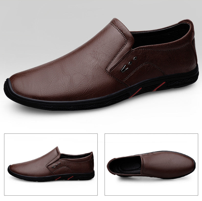 Leather Men Casual Shoes Breathable Soft Sole Office Loafers Shoes Men Designer Shoes