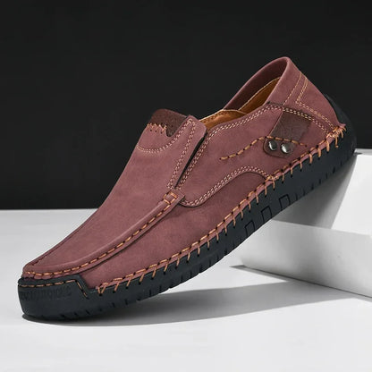 New Soft Men Loafers Slip On Leather Casual Shoes For Men Moccasins Plus Size 38-48 Flats Sneakers Men Handmade Design Man Shoes
