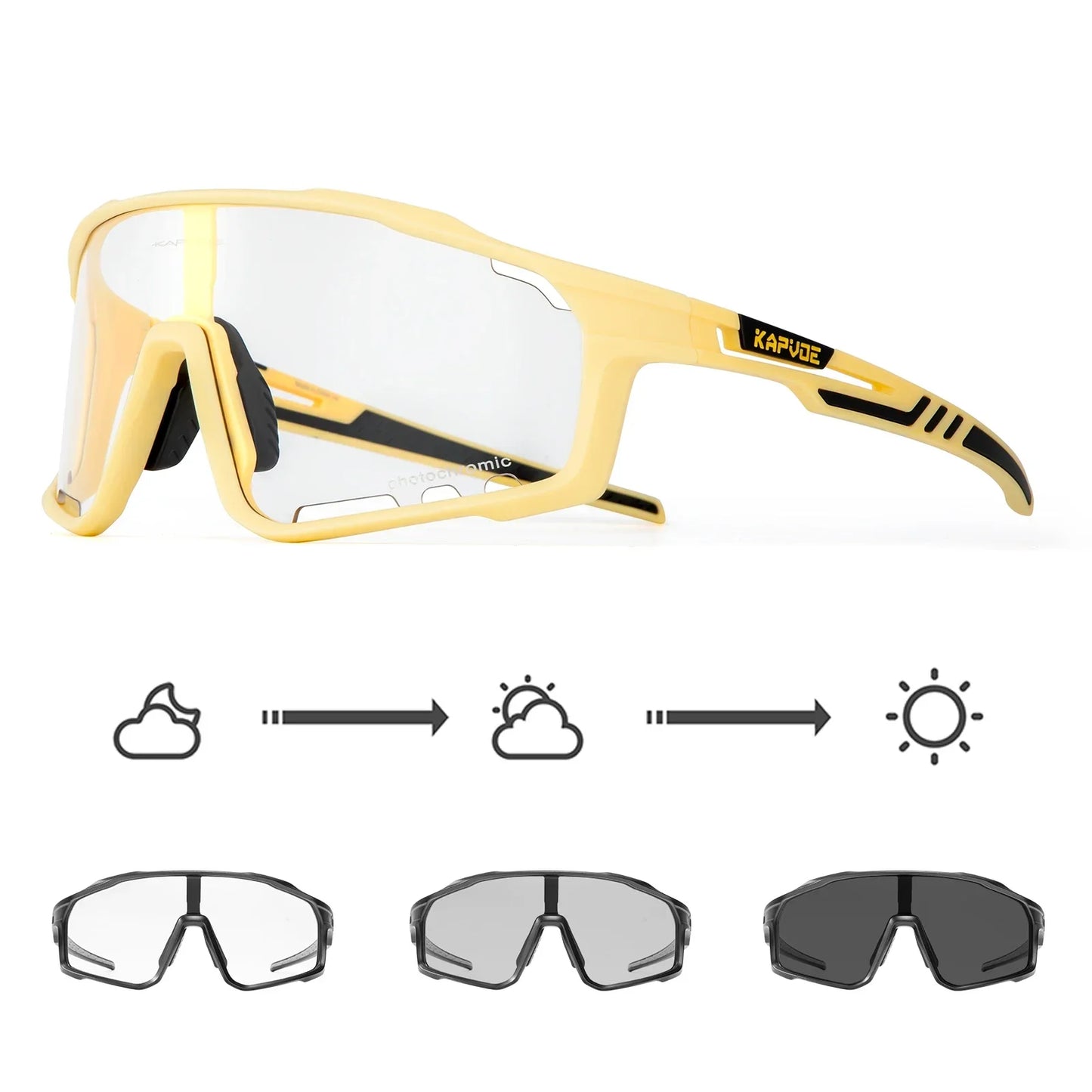 Photochromic Sunglasses Men's Women Sports Cycling Glasses Road Running Goggles MTB Bike Bicycle Mtb Eyewear For Driving