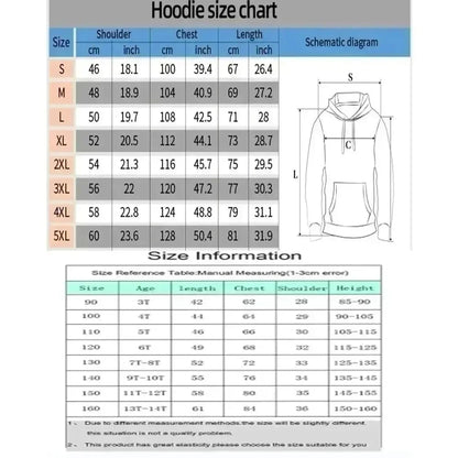 Demon Slayer Spring/Autumn Men's Hoodie  New Himejima Gyomei Anime Printed Daily Casual Harajuku Large Parent Child Top