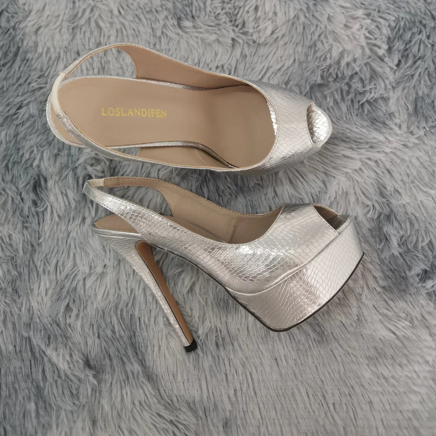 Women Sandals Sexy Pumps 14CM Platform Stripper High Heels Open Toe Stilettos Gladiator Party Dress Wedding Shoes Large Size 44