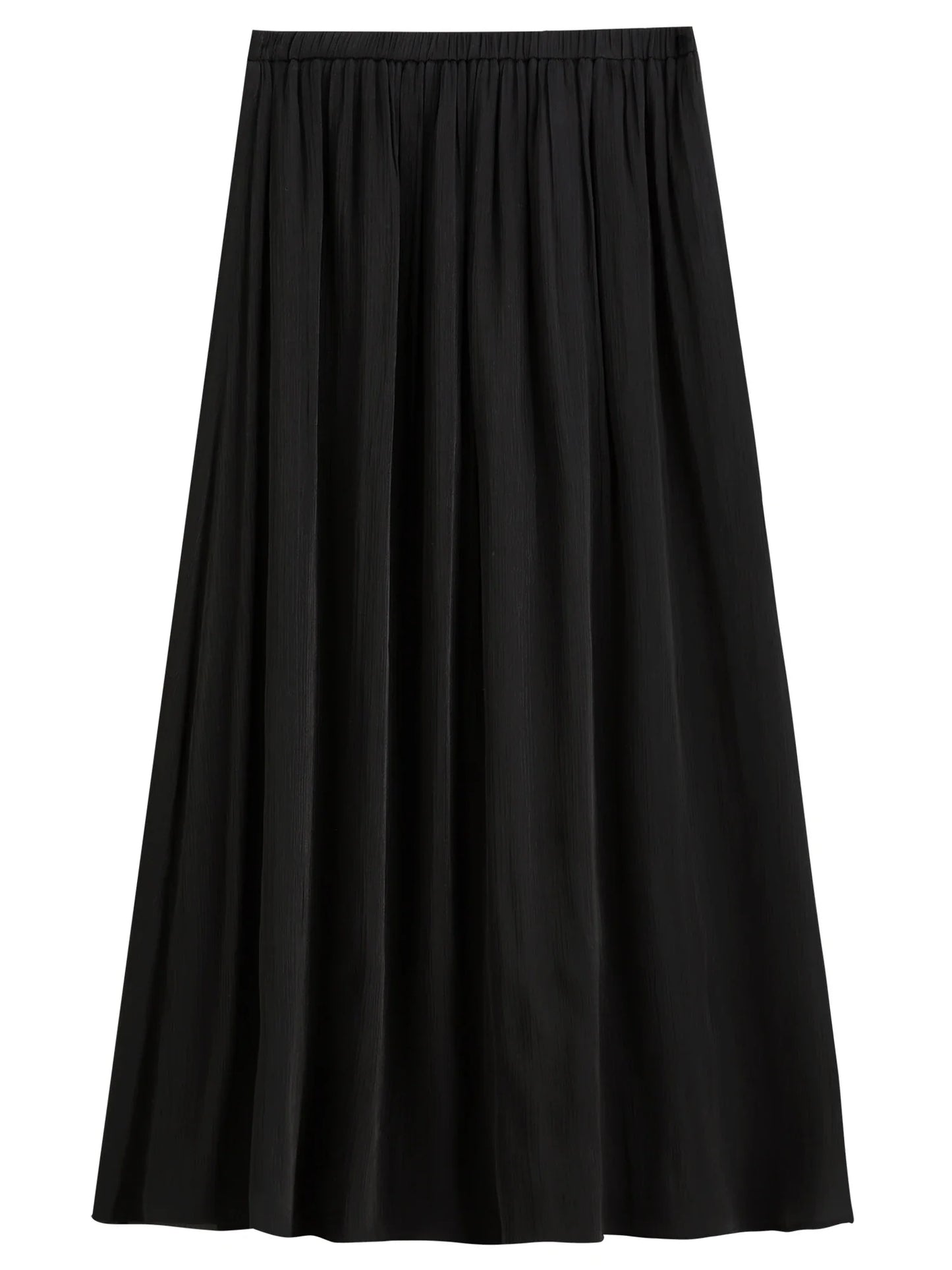 Plus-Size Women's Lightweight Flowing A-Line Skirt - 2025 Summer New Fashionable Commute Long Dress 25DS82792