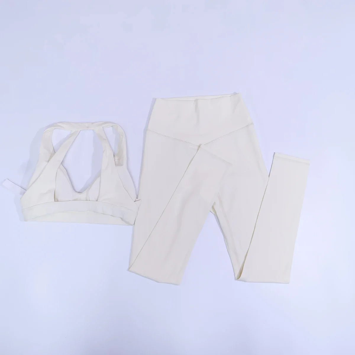New Summer Women's Ultra Soft Sports Bra And Yoga Pants Set Fashionable Two-Piece Gym Workout Shock-Absorbing Underwear Suit