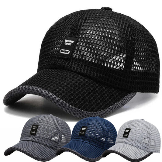 Men's Mesh Baseball Cap Breathable Summer Caps Dad Hat Outdoor Fishing Hats Bone Gorras Snapback Trucker Cap Women hat