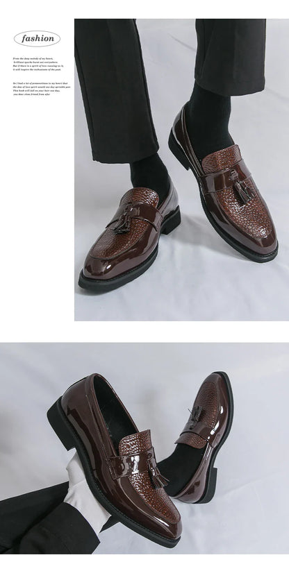 Classic Social Formal Leather Shoes Men Party Leather Casual Business Shoes Men Leather Loafers High Quality Men's Dress Shoes