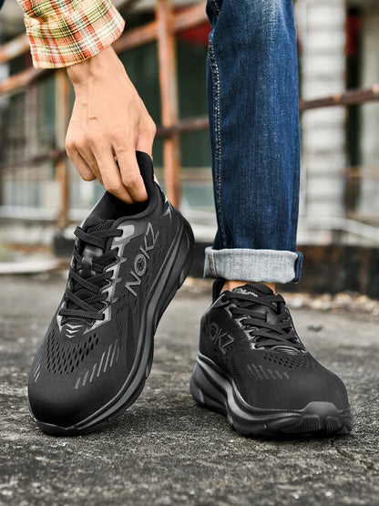 New Men Safety Shoes Work Shoes Anti-impact Steel Toe Sneakers Steel Wear-resistant Protective Breathable Sneakers Construction