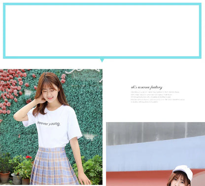 Women Preppy A-line Mini Wide Leg High Waist Harajuku Skirts Sexy Plaid Skirts Pleated Slim Mini Skirts Women Summer