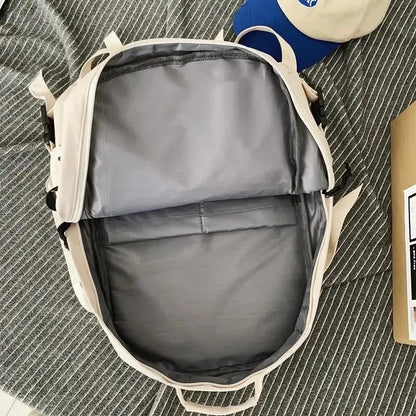 Men's and Women's Large Capacity Casual Schoolbag Universal Nylon Backpack Fashion Computer Backpack Daily Commuting