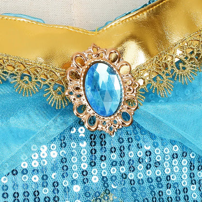 2026 Venice Carnival Rio Canaval Costume Play Jasmine Princess Dress up Girls Birthday Party Fancy Aladdin Role Playing Apparel