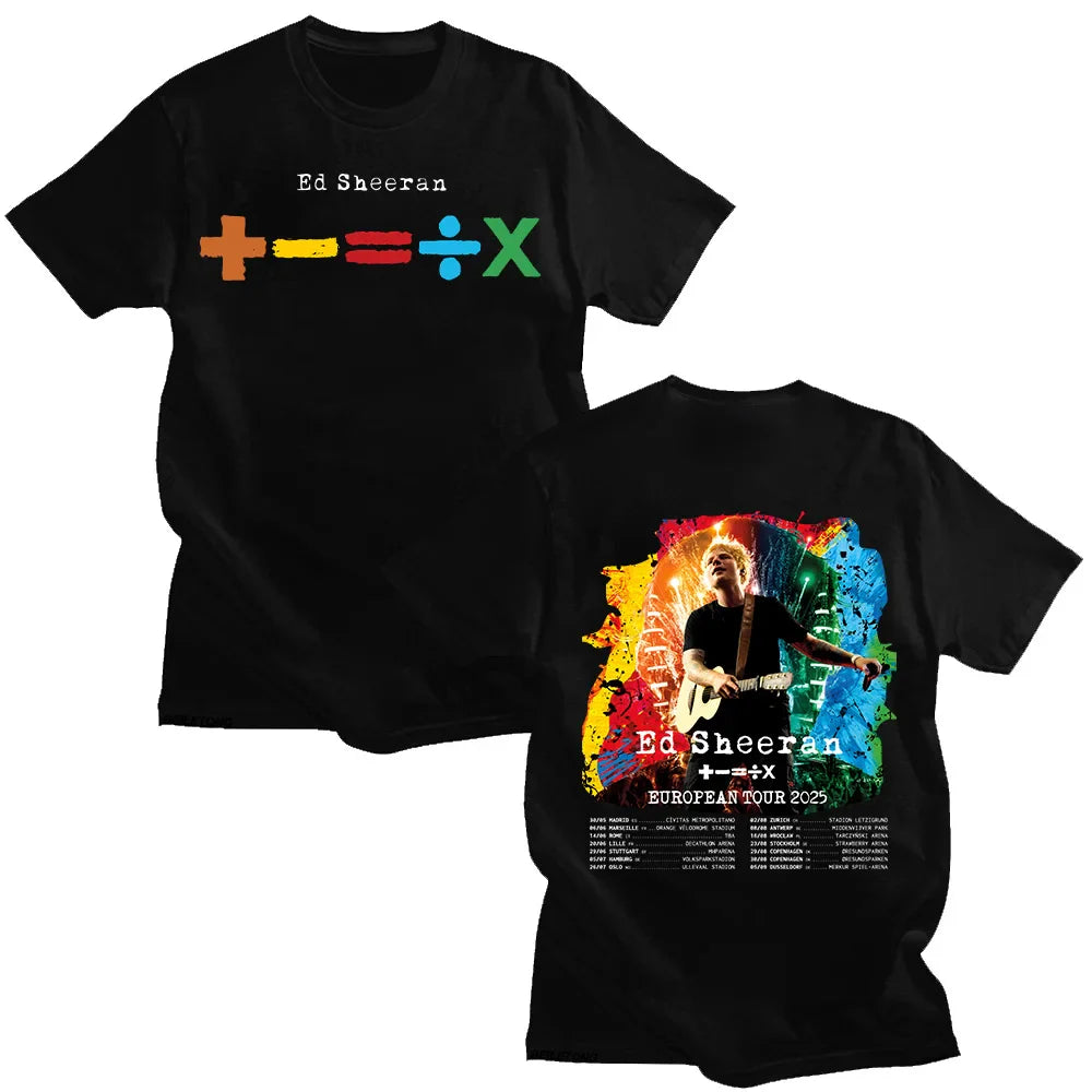 European Tour 2025 T-shirts Men's and Women's Cotton Clothing O Collar Short Sleeve Loose Fashion Tshirt Fan Gif Tees