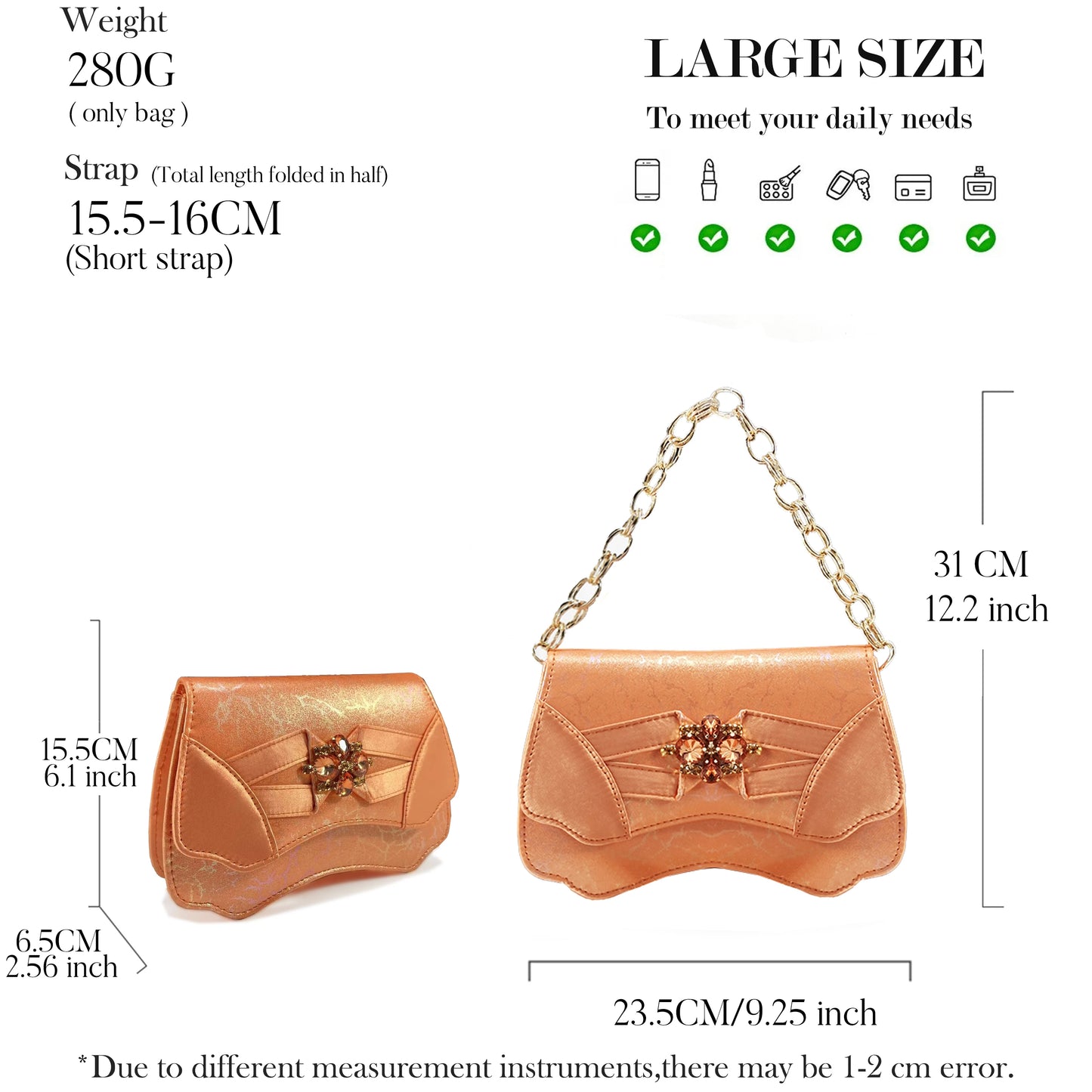 New Summer Collection Stylish Italian Women’s Shoes and Bag Set Gold Colour Comfortable Low Heels With Rhinestone