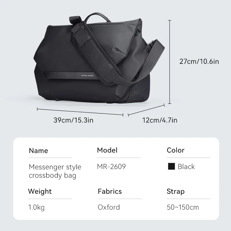 Multifunction Fashion Shoulder Messenger Bag Large Capacity Leather Crossbody Bag designer luxury bag for men