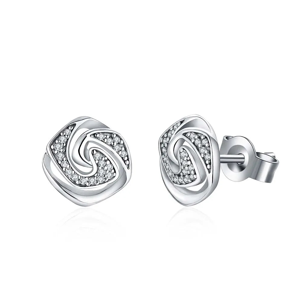D Color Moissanite Stud Earrings For Women Test Passed Top Quality 925 Sterling Silver Wedding Jewelry Girlfriend Gift