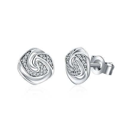 D Color Moissanite Stud Earrings For Women Test Passed Top Quality 925 Sterling Silver Wedding Jewelry Girlfriend Gift