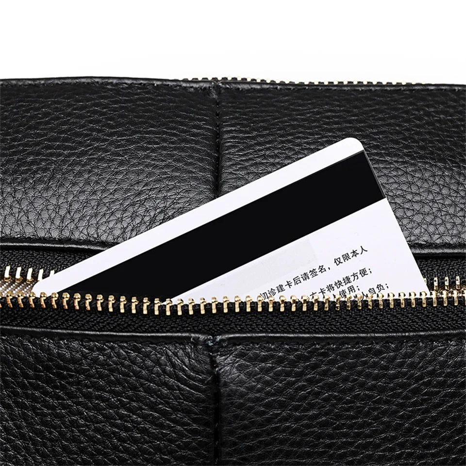 High Quality Genuine Leather Women Tote Bag Luxury Soft Cowhide Ladies Shoulder Crossbody Bags 2024 Fashion Female Messenger Sac