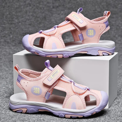 Children's Sandals Boys Girls Breathable Summer Sport for Outdoor Beach Shoes Anti-collision Comfortable Walking Sandalies