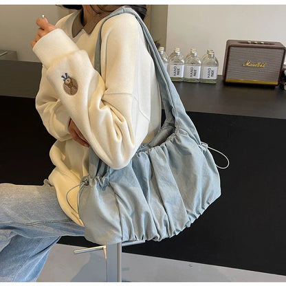 Hot Selling Fashion Nylon Pleated Women's Crossbody Bag 2026 New Casual Trend Versatile Large Capacity Tote Women's Shoulder Bag