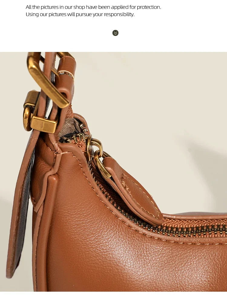 2025 Fashion Underarm Bag Top-handle Bags Women's 2025 New Arrival Casual Dumpling Bag Classyretro Shoulder Crossbody Bag
