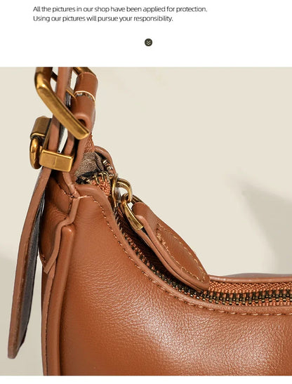 2025 Fashion Underarm Bag Top-handle Bags Women's 2025 New Arrival Casual Dumpling Bag Classyretro Shoulder Crossbody Bag