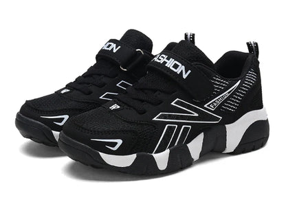 Children's Sneakers for Boy Lightweight Sport Tennis Shoes Fashion Breathable Mesh Kids School Running Basketball Shoes Non Slip
