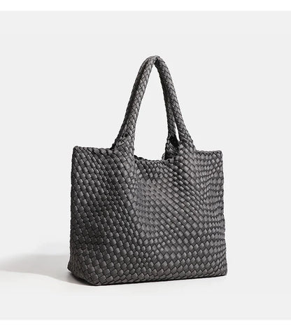 Large size women's tote bag Women's fashion bags 2024 Hot product Neoprene material women's hand-woven bag Large volume Tote bag