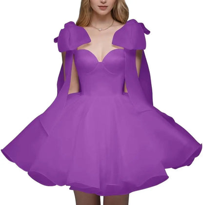Short Wedding Dresses for Bride Organza Sweetheart 2026 Ball Gown for Women Puffy Homecoming Dresses Party Evening Dresses