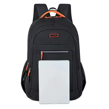 Handy Versatile Contrast-Zip Backpack Multi-color Adjustable-strap Lightweight for School Sports Commute Casual Stylish Bag