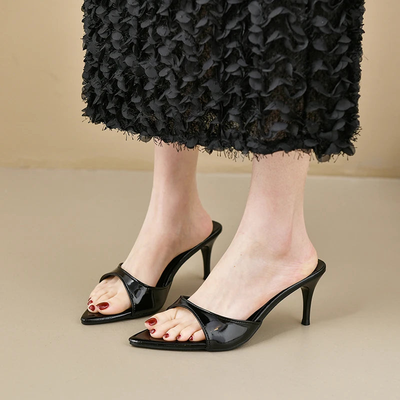 Women's High Heels Summer Women Fashion Classic Pointy Open Toe Stiletto Heels Sexy Women's Party Women's Sandals