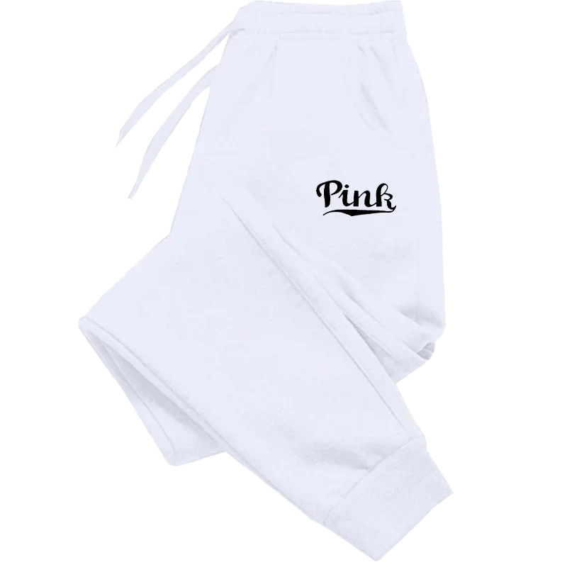 Pink Print Pants Women's Sports Pants