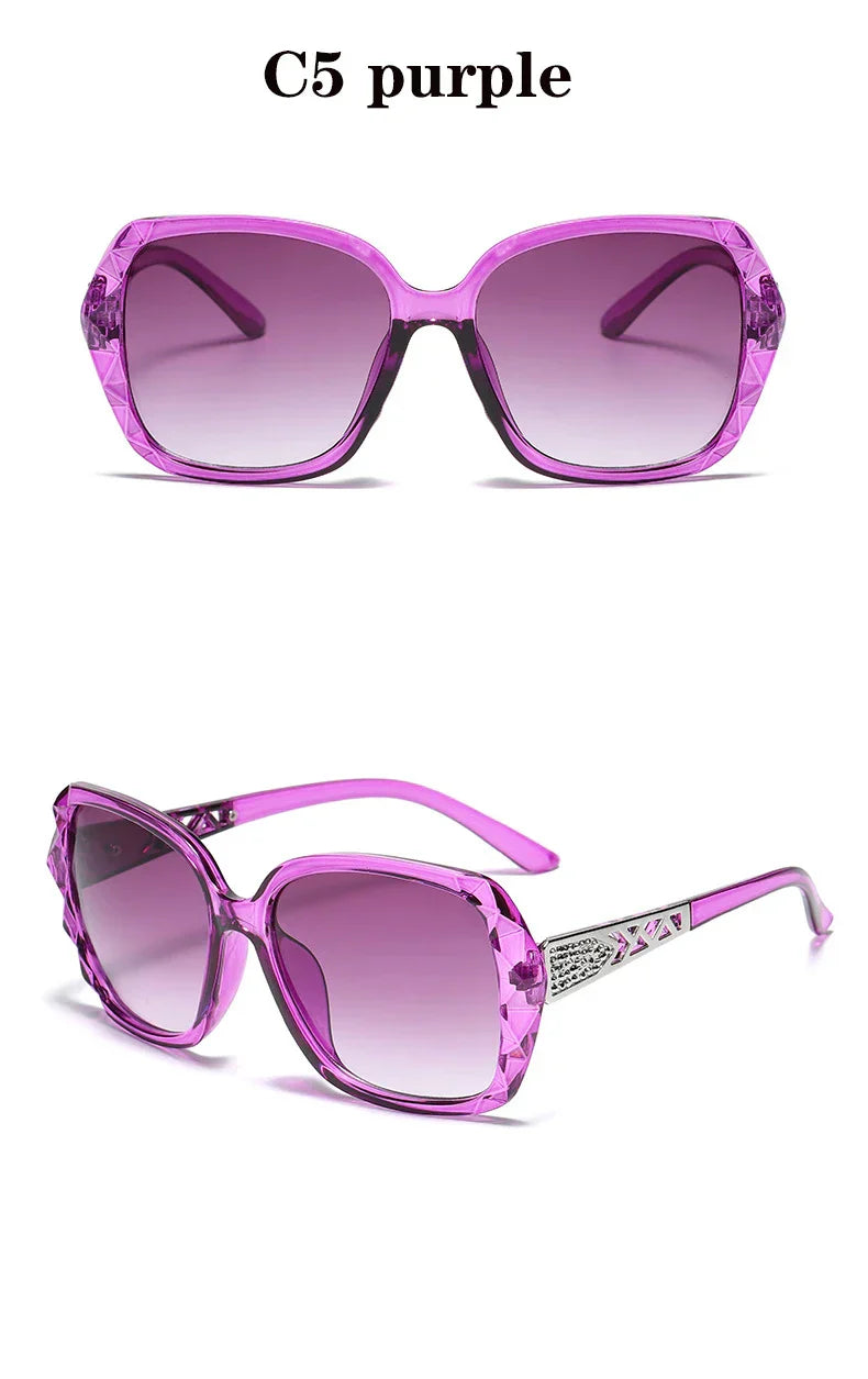 New 2022 big box polarized sunglasses han edition tide female uv web celebrity sunglasses driving round glasses female