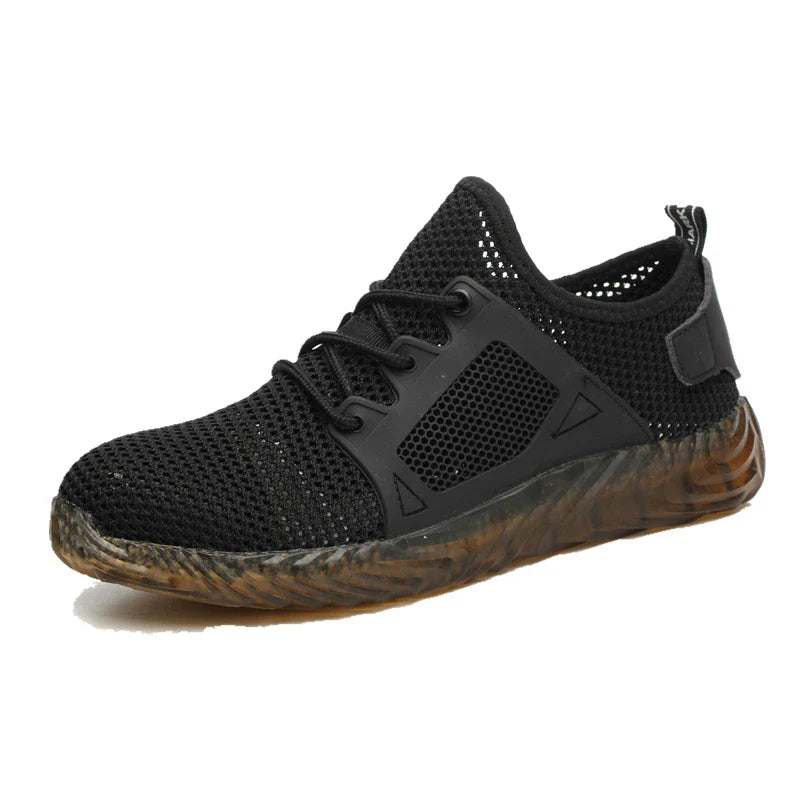 Safety Shoes Men With Steel Toe Cap Anti-smash Men Work Shoes Sneakers Light Puncture-Proof Indestructible Anti-smash Shoes