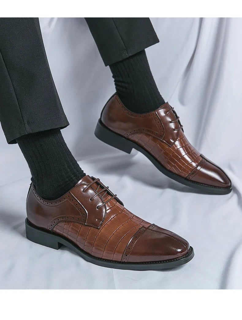 Classic Casual Business Shoes For Men High Quality Social Wedding Formal Leather Shoes Male British Men's Dress Shoes